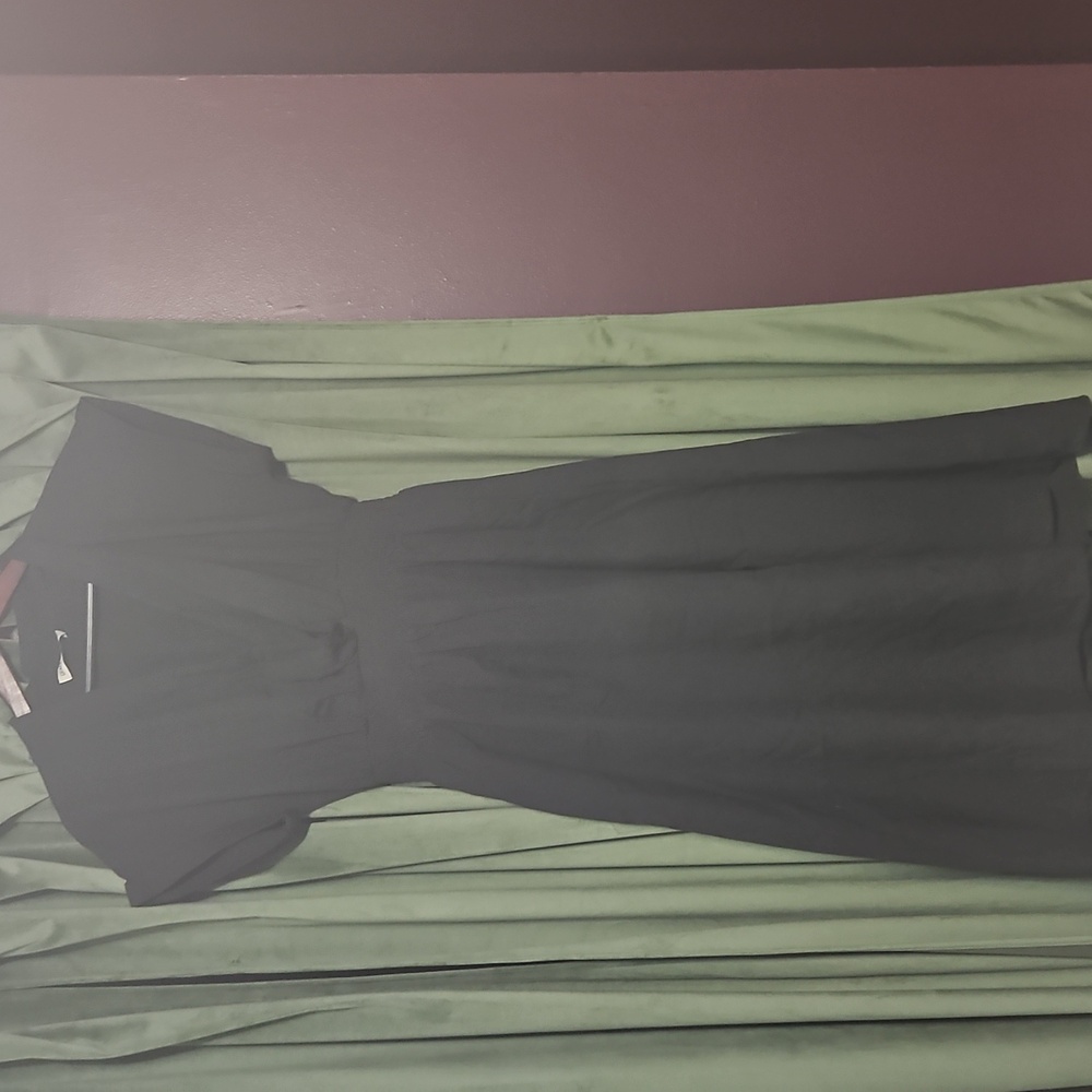 Grace Karin Classic Black Midi Dress